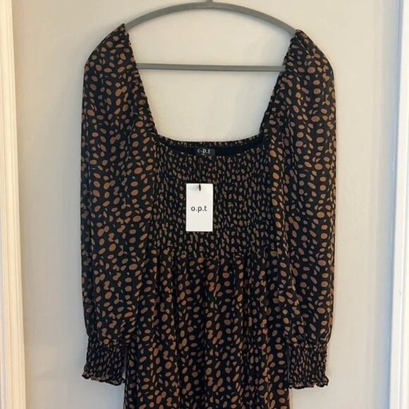 NWT - o.p.t Smocked Maxi Dress - Size Small - Picture 6 of 7